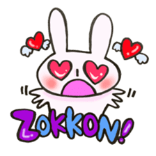 Rabbit is konkatsu sticker #13382279