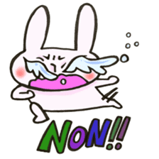 Rabbit is konkatsu sticker #13382284