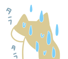 A cute cat with a toy mouse 3 sticker #13382584