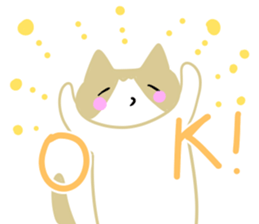 A cute cat with a toy mouse 3 sticker #13382590