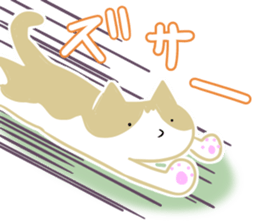 A cute cat with a toy mouse 3 sticker #13382593