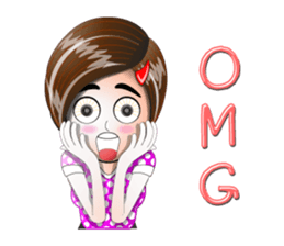 girl's pink the serie sticker #13382821