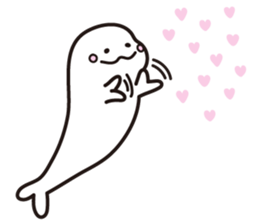 Drooping eyes dolphin sticker #13383223