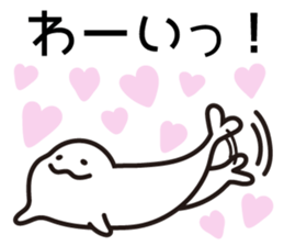 Drooping eyes dolphin sticker #13383224