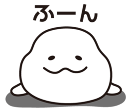 Drooping eyes dolphin sticker #13383230