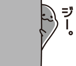 Drooping eyes dolphin sticker #13383234