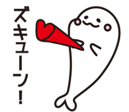 Drooping eyes dolphin sticker #13383236