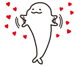 Drooping eyes dolphin sticker #13383237