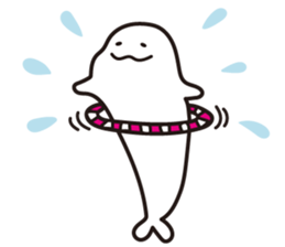 Drooping eyes dolphin sticker #13383238