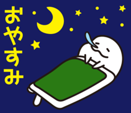 Drooping eyes dolphin sticker #13383241