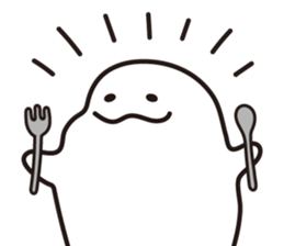 Drooping eyes dolphin sticker #13383245