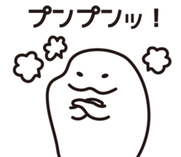 Drooping eyes dolphin sticker #13383246