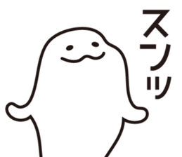 Drooping eyes dolphin sticker #13383249