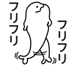 Drooping eyes dolphin sticker #13383250