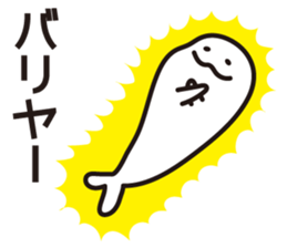 Drooping eyes dolphin sticker #13383251