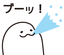 Drooping eyes dolphin sticker #13383252