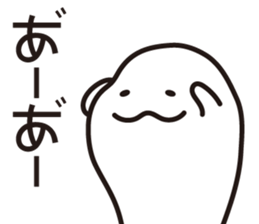 Drooping eyes dolphin sticker #13383255