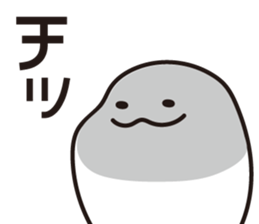 Drooping eyes dolphin sticker #13383256