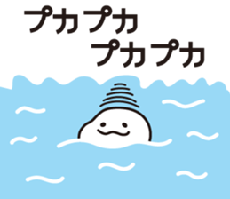 Drooping eyes dolphin sticker #13383258