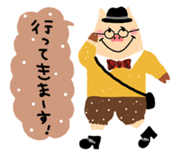 Pig girl, Poop sticker sticker #13383982