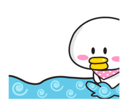 cute somchay duck sticker #13384216