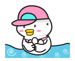cute somchay duck sticker #13384237