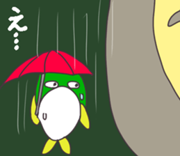 green colorful fish sticker #13384284