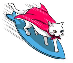 White cat of tsundere sticker #13384379