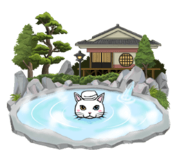 White cat of tsundere sticker #13384393