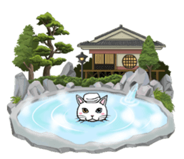 White cat of tsundere sticker #13384393