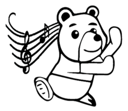 Kuma white sticker #13384633