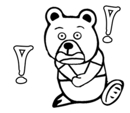 Kuma white sticker #13384645