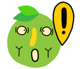 Orange fruit sticker #13385136