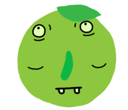 Orange fruit sticker #13385138