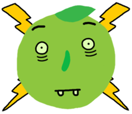 Orange fruit sticker #13385144