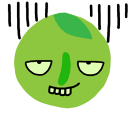 Orange fruit sticker #13385158