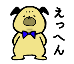 CHEEKY PUG sticker #13385236