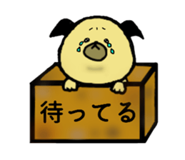 CHEEKY PUG sticker #13385237