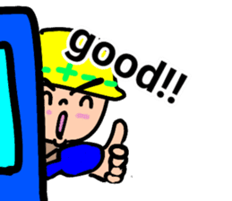 Daily life of the construction worker2 sticker #13385252
