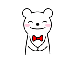 Bow Tie Bear Animated sticker #13385719