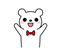 Bow Tie Bear Animated sticker #13385720
