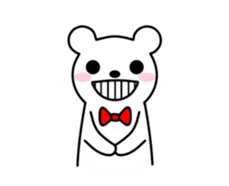 Bow Tie Bear Animated sticker #13385721