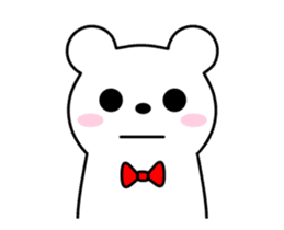 Bow Tie Bear Animated sticker #13385723