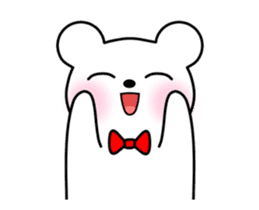 Bow Tie Bear Animated sticker #13385728