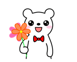 Bow Tie Bear Animated sticker #13385731