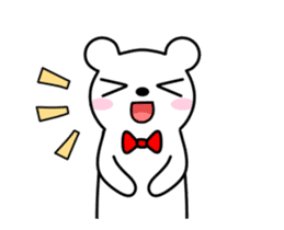 Bow Tie Bear Animated sticker #13385735