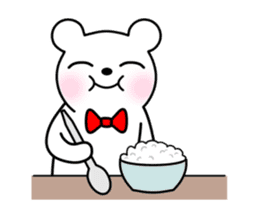 Bow Tie Bear Animated sticker #13385740