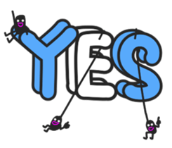 And big words, black dwarf sticker #13385786