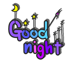 And big words, black dwarf sticker #13385787