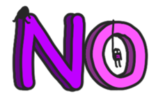 And big words, black dwarf sticker #13385790